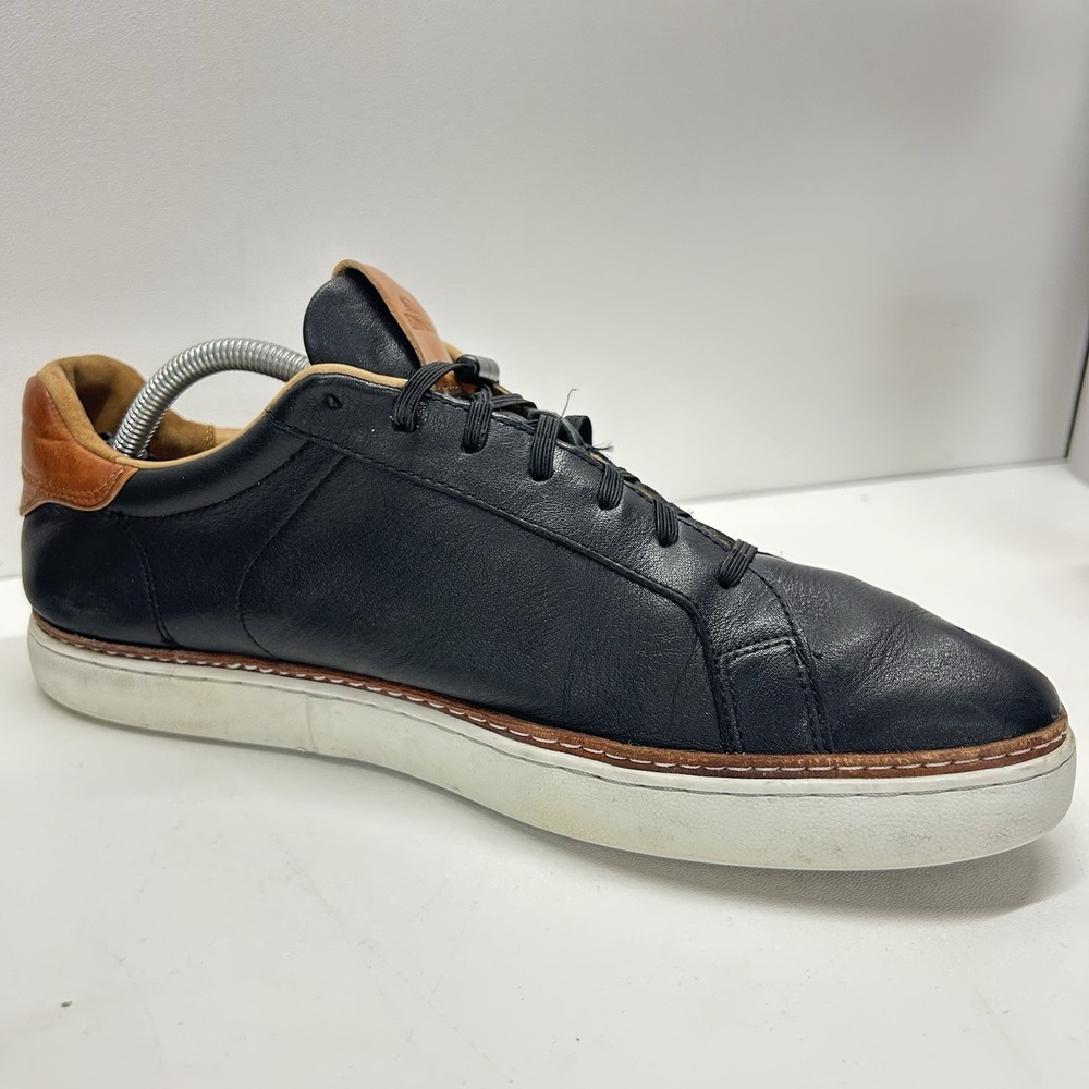Allen Edmonds Port Washington Black Leather Sneakers Mens 11 D Casual Luxury - Picture 7 of 13